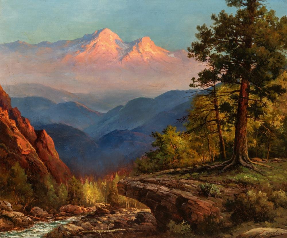 Robert Wood | High Mountain Landscape (desc) sold by Altermann Galleries, lot 165 — auction record photograph