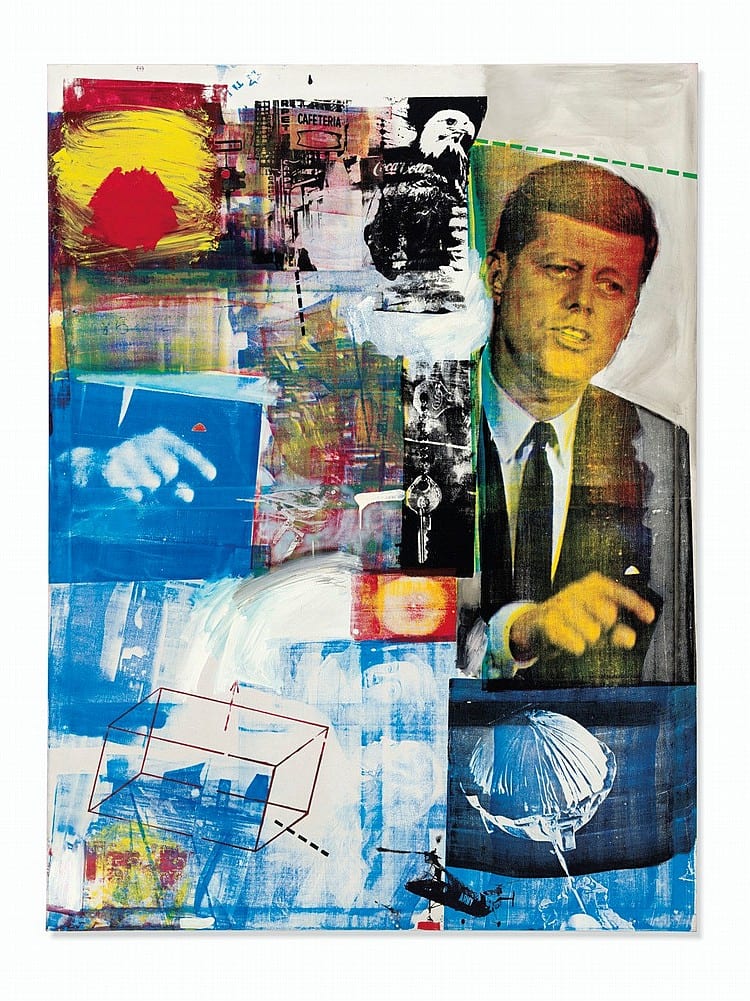Robert Rauschenberg (1925-2008) Buffalo II oil and silkscreen ink on canvas 96 x 72 in. (243.8 x 183.8 cm.) comparable sale