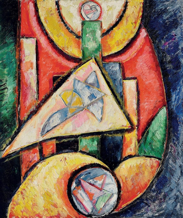 Marsden Hartley (1877-1943) Abstraction oil on canvas 46 ½ x 39 ¾ in. (118.1 x 101 cm.) comparable sale