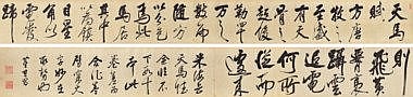 Dong Qichang (1555-1636) Running Script Calligraphy Handscroll, ink on paper 40 x 2613 cm. (15 3/4 x 1028 3/4 in.) comparable sale