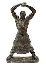 Max Kalish comparable auction result: max kalish 1891 1945 iron forger 17 3 4in high