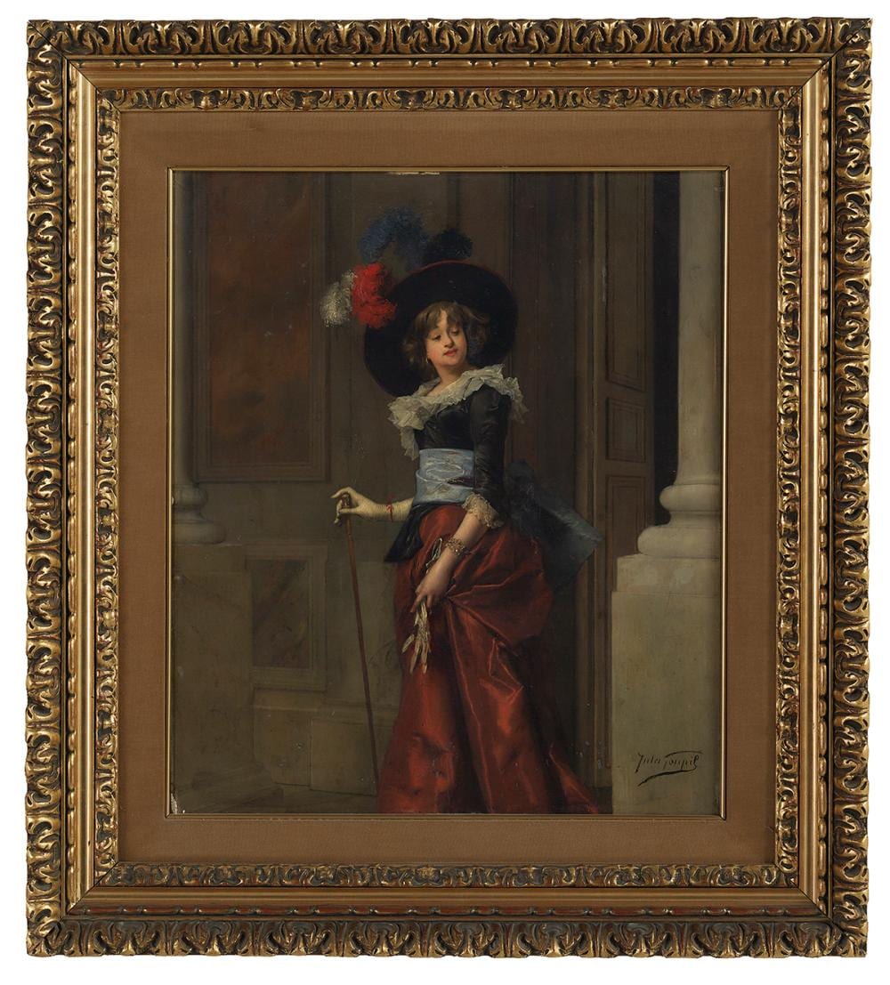 Jules Adolphe Goupil comparable auction result: jules adolphe goupil french 1839 1883 elegante