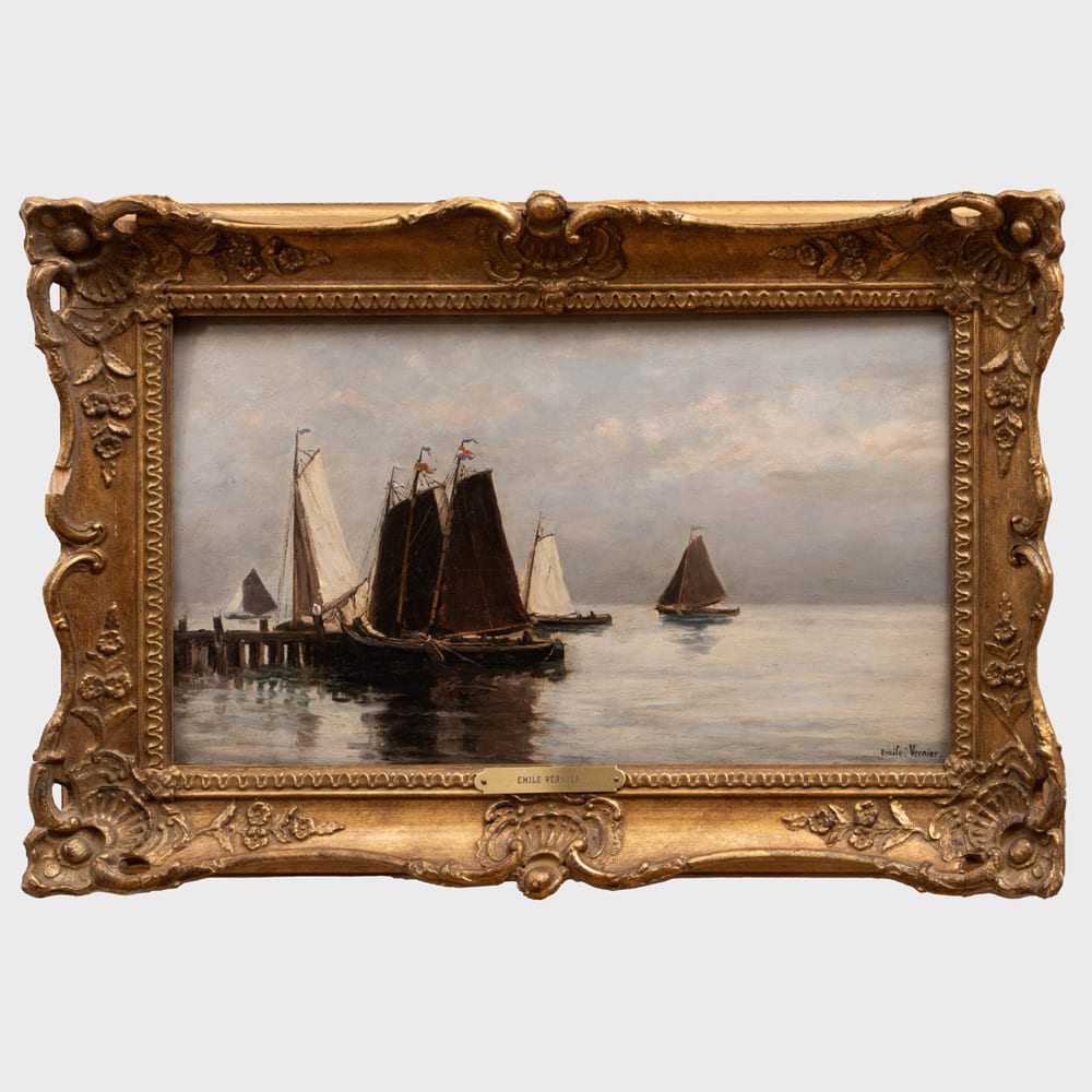 Emile Louis Vernier comparable auction result: emile louis vernier 1829 1887 seascape