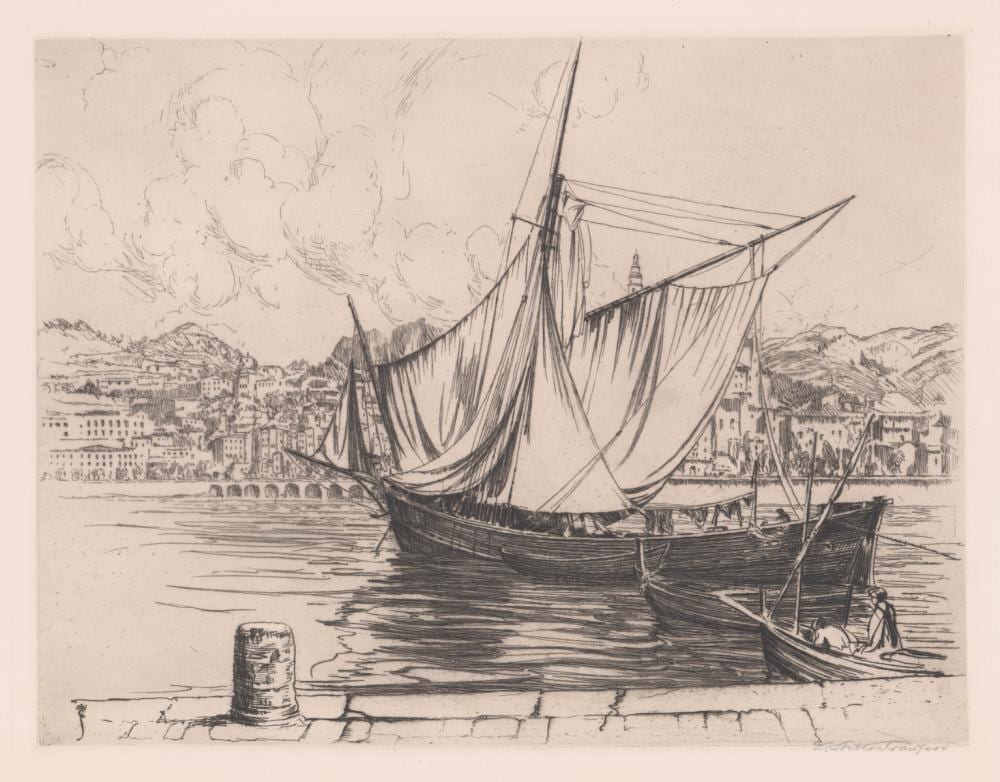 Earl Stetson Crawford comparable auction result: earl stetson crawford etching