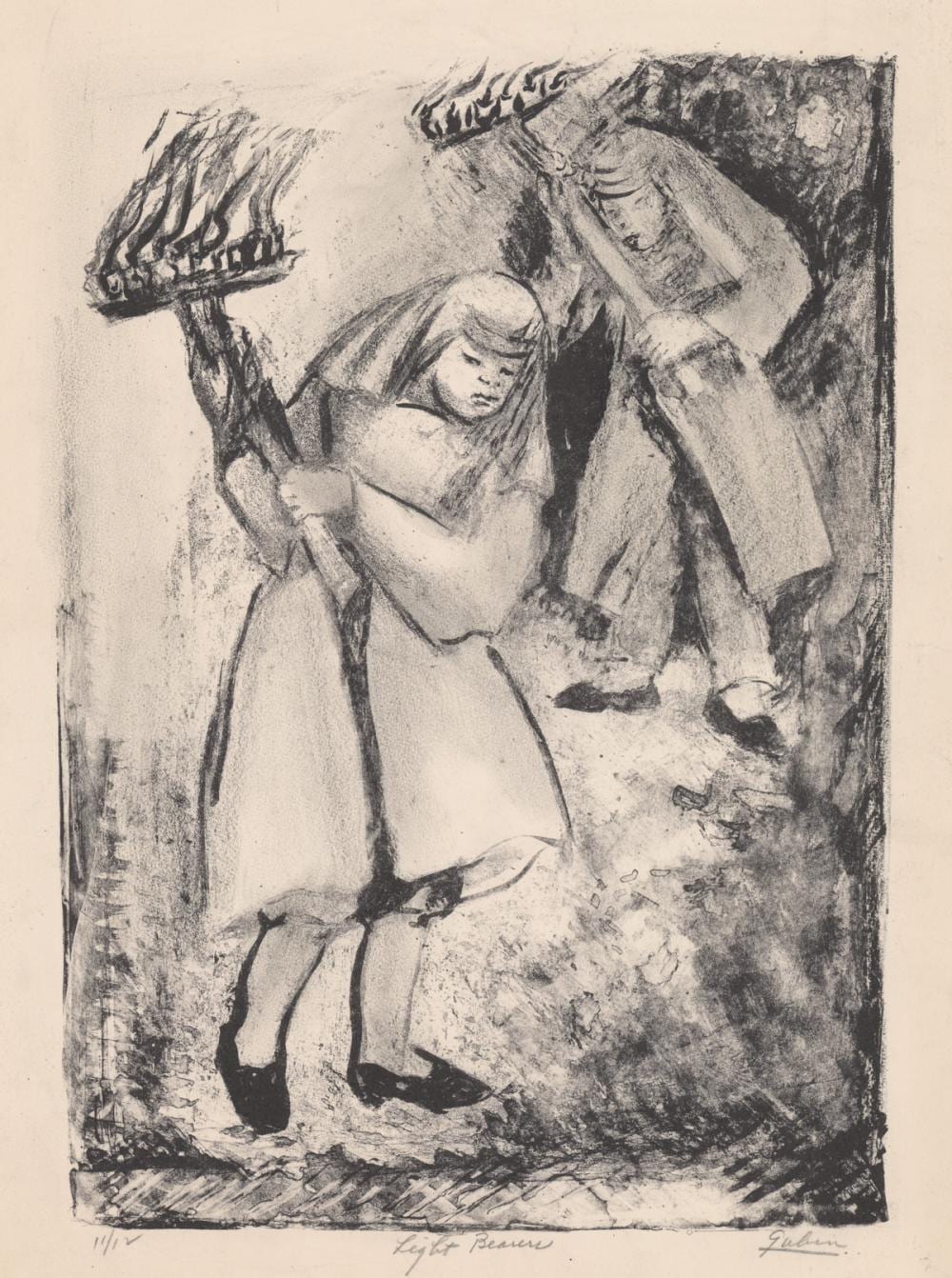 Selma Gubin comparable auction result: selma gubin new york 1903 1974 lithograph