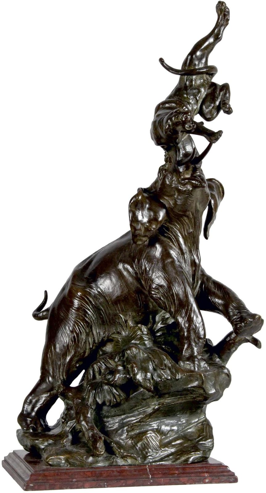 Raphaël Nannini comparable auction result: rapha l nannini xixe xxe si cle l phant jouant avec un tigre groupe e