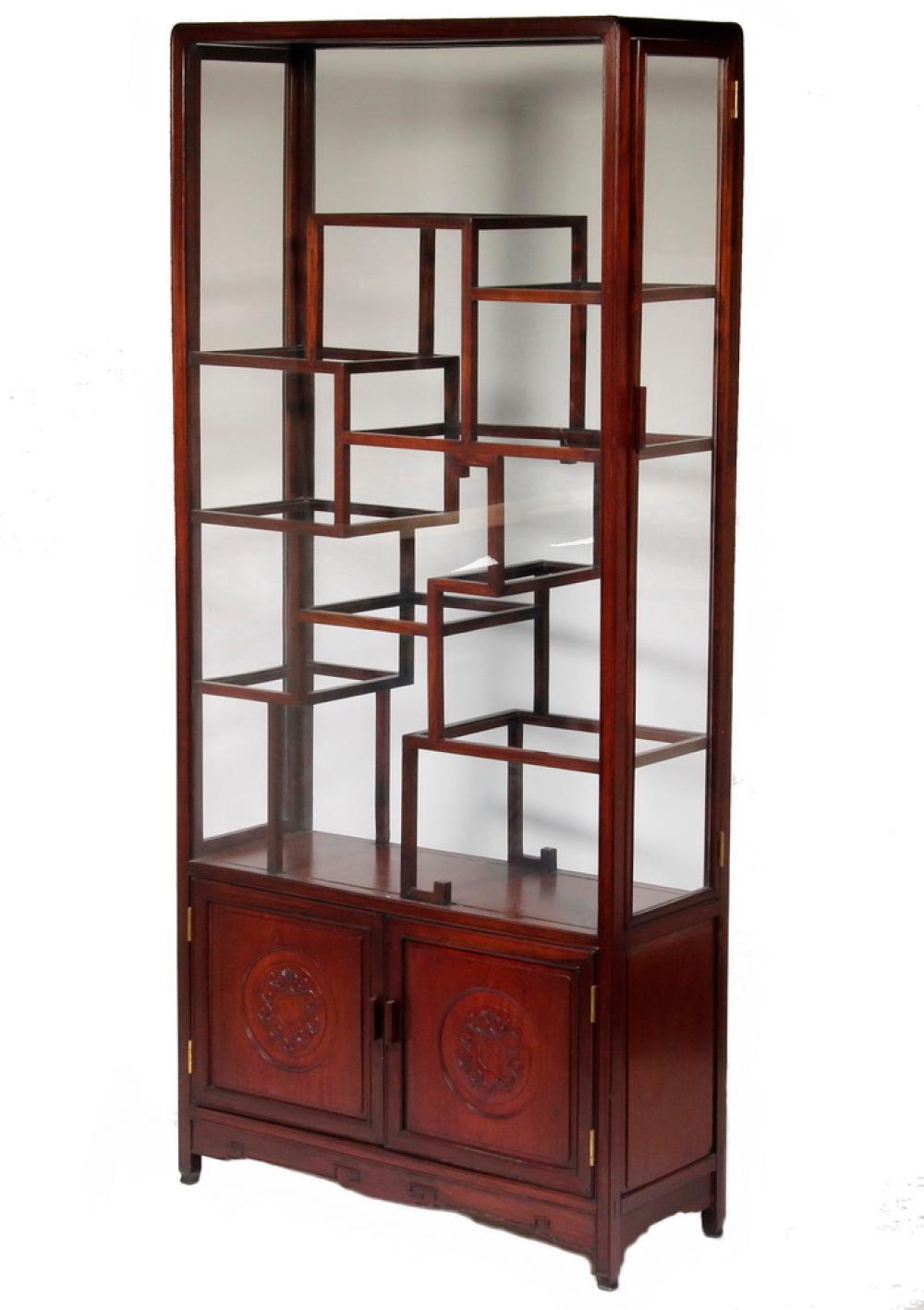 CHINESE ART DECO COLLECTOR'S CABINET sold by Thomaston Place Auction Galleries, lot 3457 — auction record photograph