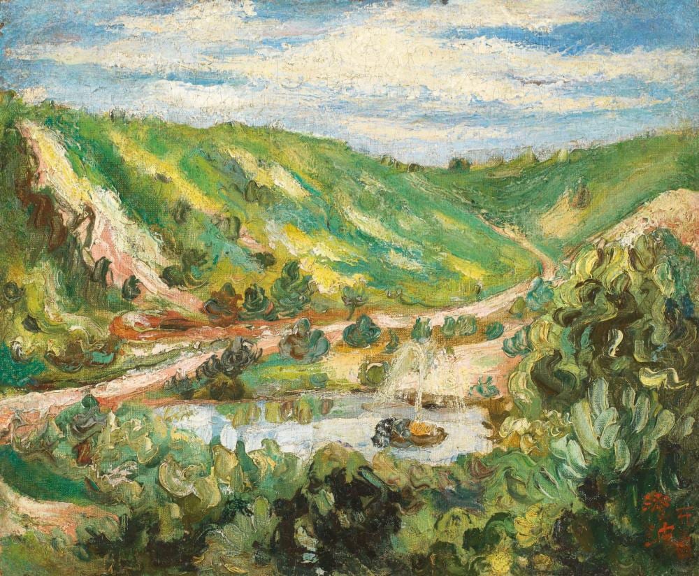陳澄波 CHEN Cheng-po (Taiwanese, 1895 - 1947) comparable sale