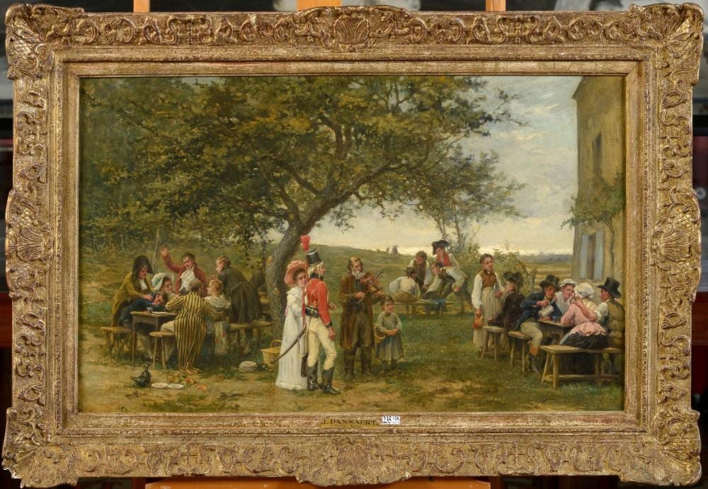 Léon Marie Constant Dansaert comparable auction result: tableaux