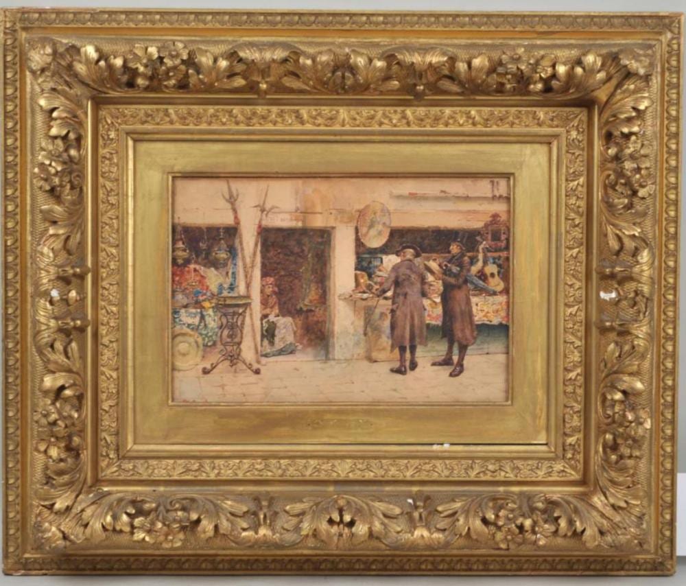 Francisco Peralta Campo comparable auction result: francisco peralta campo w c genre scene