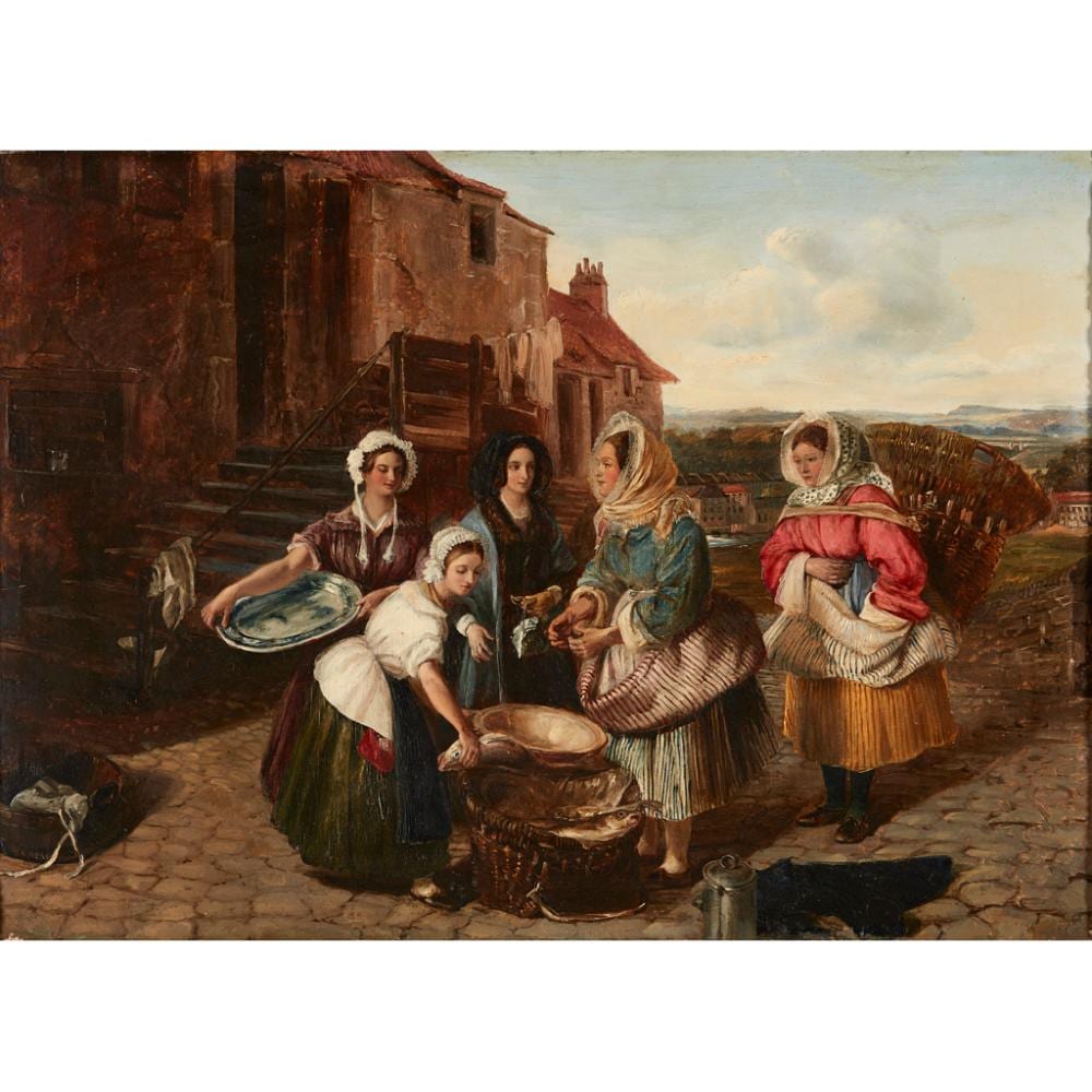 Alexander Carse comparable auction result: alexander carse scottish c 1770 1843 east lothian fisherwomen 56cm x 76cm 22in x 30in