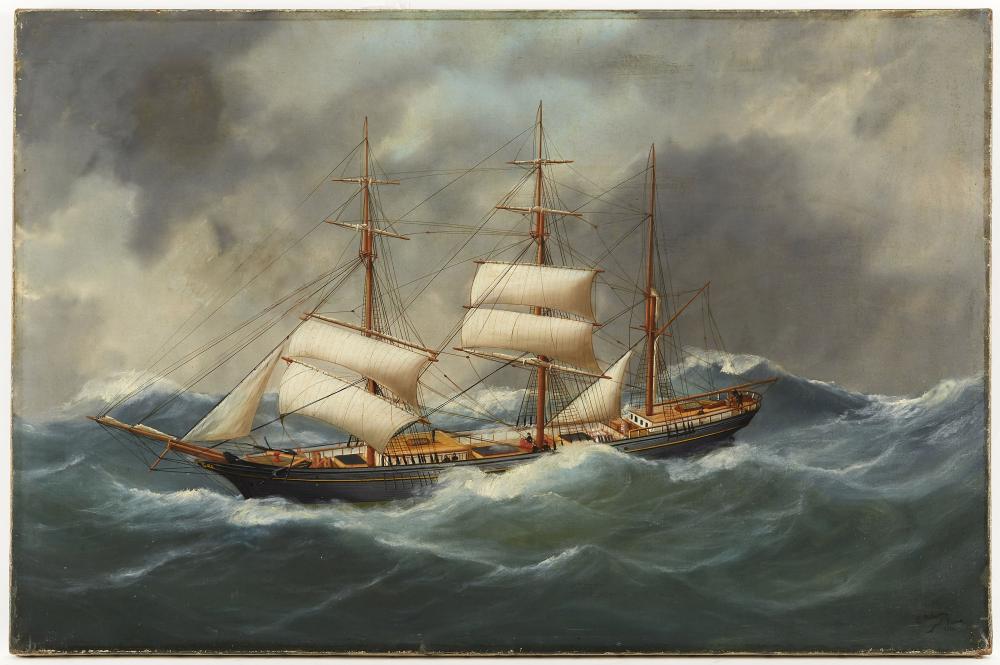 marie edouard adam 1847 1929 trois m ts barque 1896 huile sur toile sign e dat e situ e le havr · Tradart Deauville · 2019-05-31 Marie-Edouard Adam comparable auction result: marie edouard adam 1847 1929 trois m ts barque 1896 huile sur toile sign e dat e situ e le havr