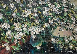 Dmitri Nalbandian comparable auction result: dmitri nalbandian russian 1906 1993 still life with jasmine