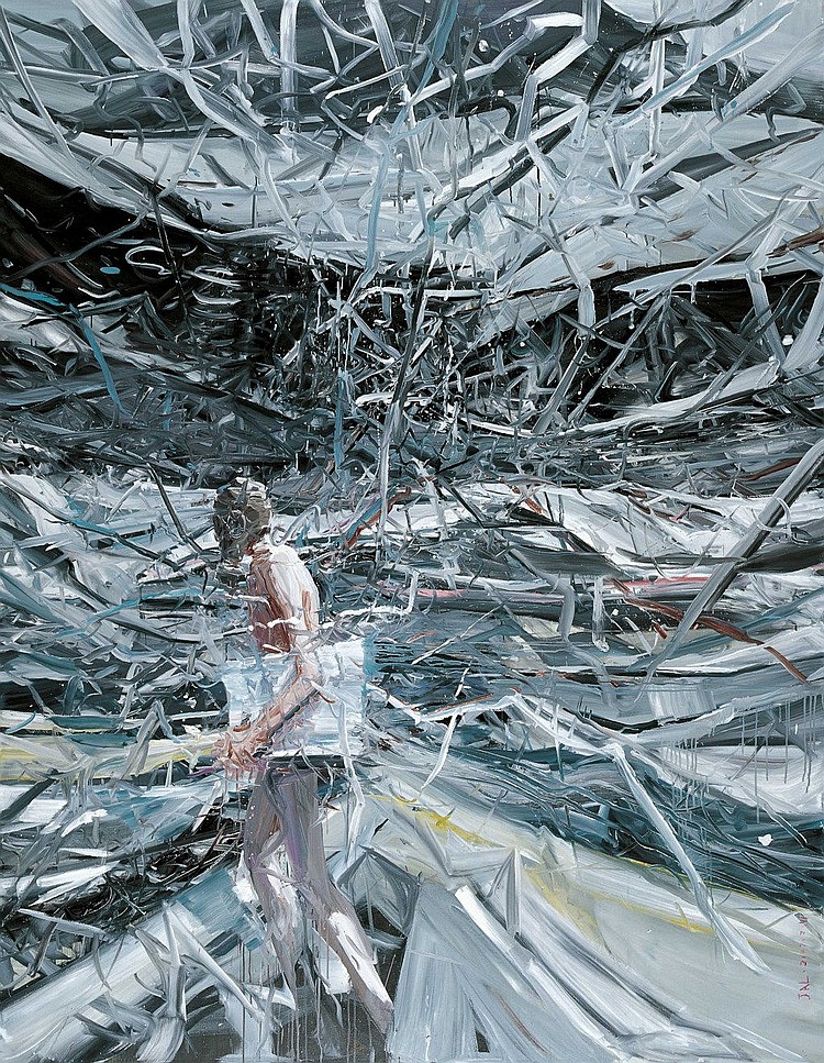 Jia Aili (B. 1979) The Wasteland oil on canvas 267 x 200 cm. (105 1/8 x 78 3/4 in.) comparable sale