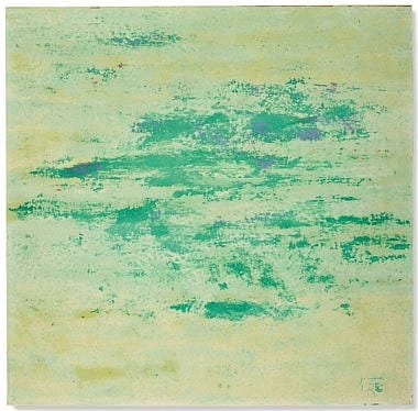 René Laubiès comparable auction result: ren laubi s 1924 2006 sans titre huile sur papier maroufl sur isorel 55 x 55 cm