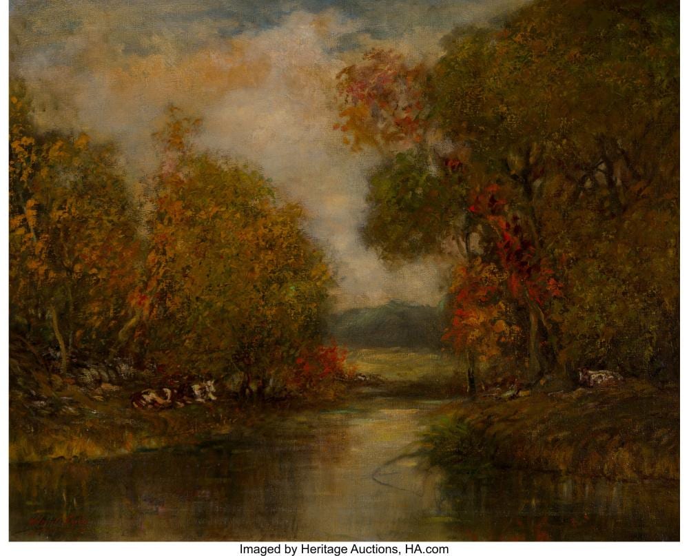 Miles Jefferson Early (American, 1886-1957) Autumn near Chicago-Scene along the sold by Heritage Auctions, lot 63851 — auction record photograph