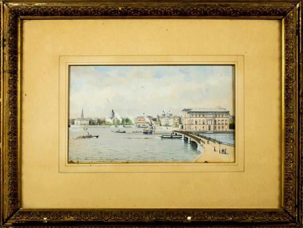Anna Palm de Rosa comparable auction result: anna palm de rosa sweden 1859 1924 watercolor on paper