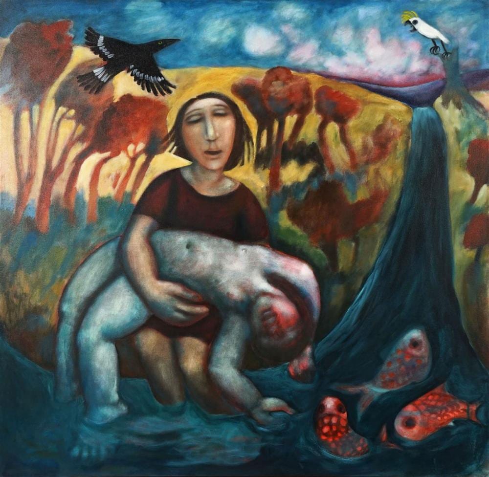 kay singleton keller 1940 2014 cycles the riddle 91 x 91cm · Lawsons · 2019-05-30 Kay Singleton Keller comparable auction result: kay singleton keller 1940 2014 cycles the riddle 91 x 91cm