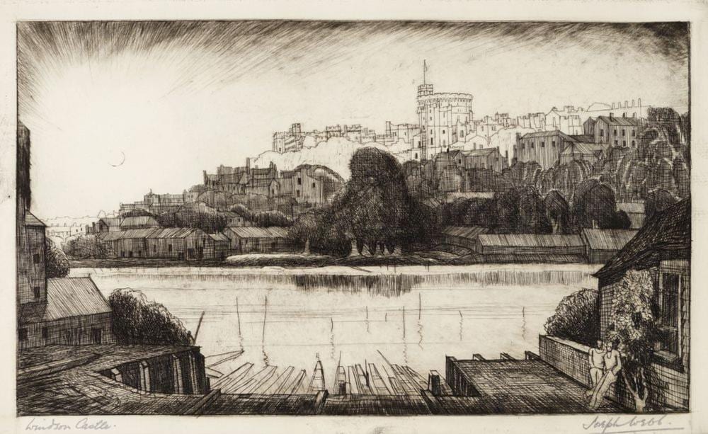 Joseph (1908) Webb comparable auction result: joseph webb british 1908 1962 windsor castle eight drypoint etchings on laid paper each sig