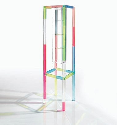 Shiro Kuramata (1934-1991) 'CABINET DE CURIOSITÉ', CIRCA 1989 74 in. (189.8 cm.) high, 18 1/8 in. (46 cm.) square comparable sale