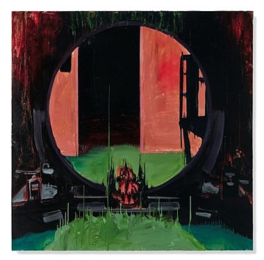 Rosson Crow comparable auction result: rosson crow n e en 1982 empty vanity huile acrylique et peinture maill e sur toile 182 x 182 cm