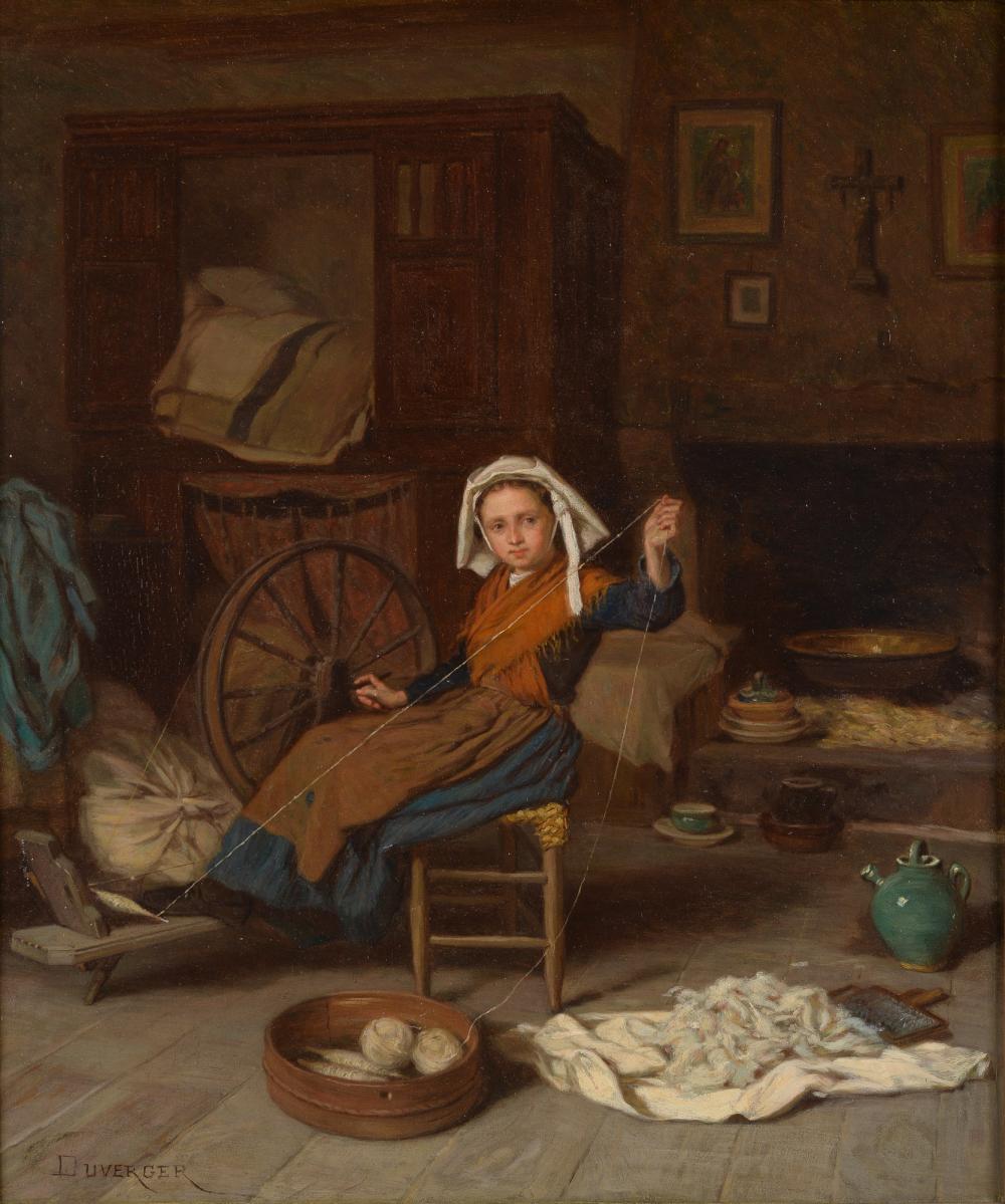 th ophile emmanuel duverger 1821 1901 interieur met meisje met spinnewiel gesigneerd l o paneel afm 40 x 33 5 cm · Zeeuws Veilinghuis · 2019-06-06 Théophile Emmanuel Duverger comparable auction result: th ophile emmanuel duverger 1821 1901 interieur met meisje met spinnewiel gesigneerd l o paneel afm 40 x 33 5 cm