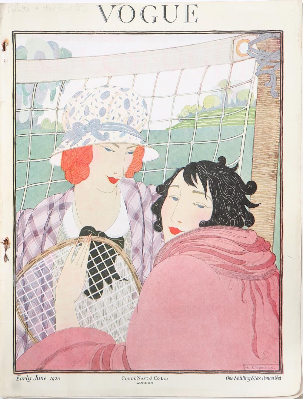 british vogue 1920 including designs by poiret molyneux and lbd s by cha · Kerry Taylor Auctions · 2019-06-17 Charles van der Stappen comparable auction result: british vogue 1920 including designs by poiret molyneux and lbd s by cha