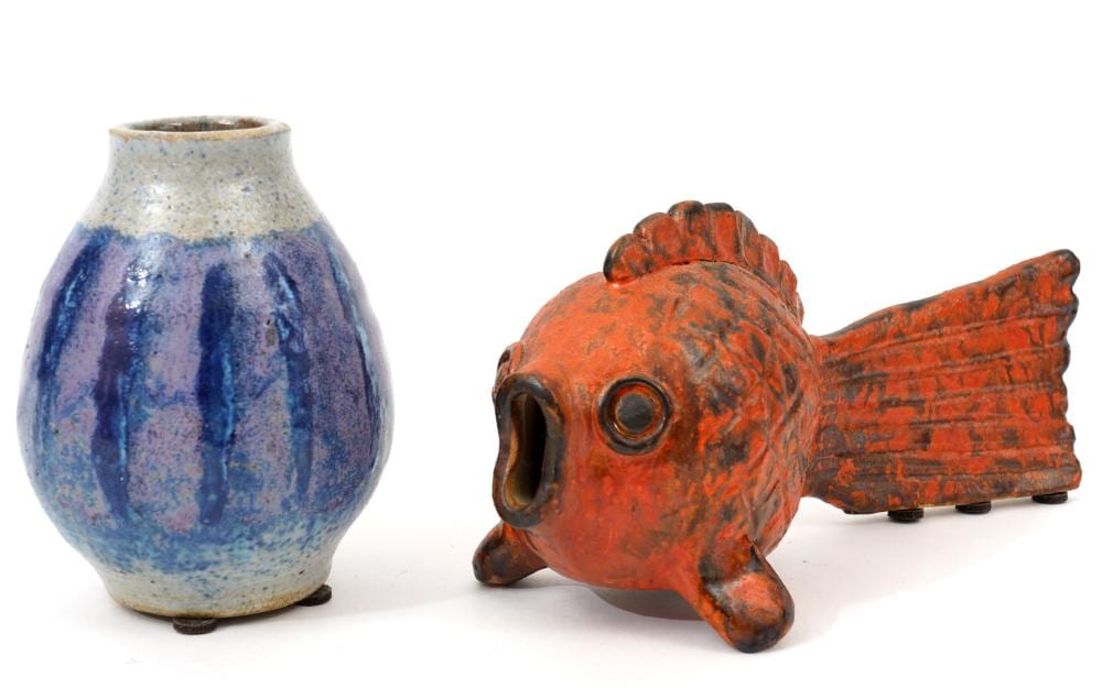 Thomas Kakinuma comparable auction result: 2 pieces of pottery by thomas kakinuma