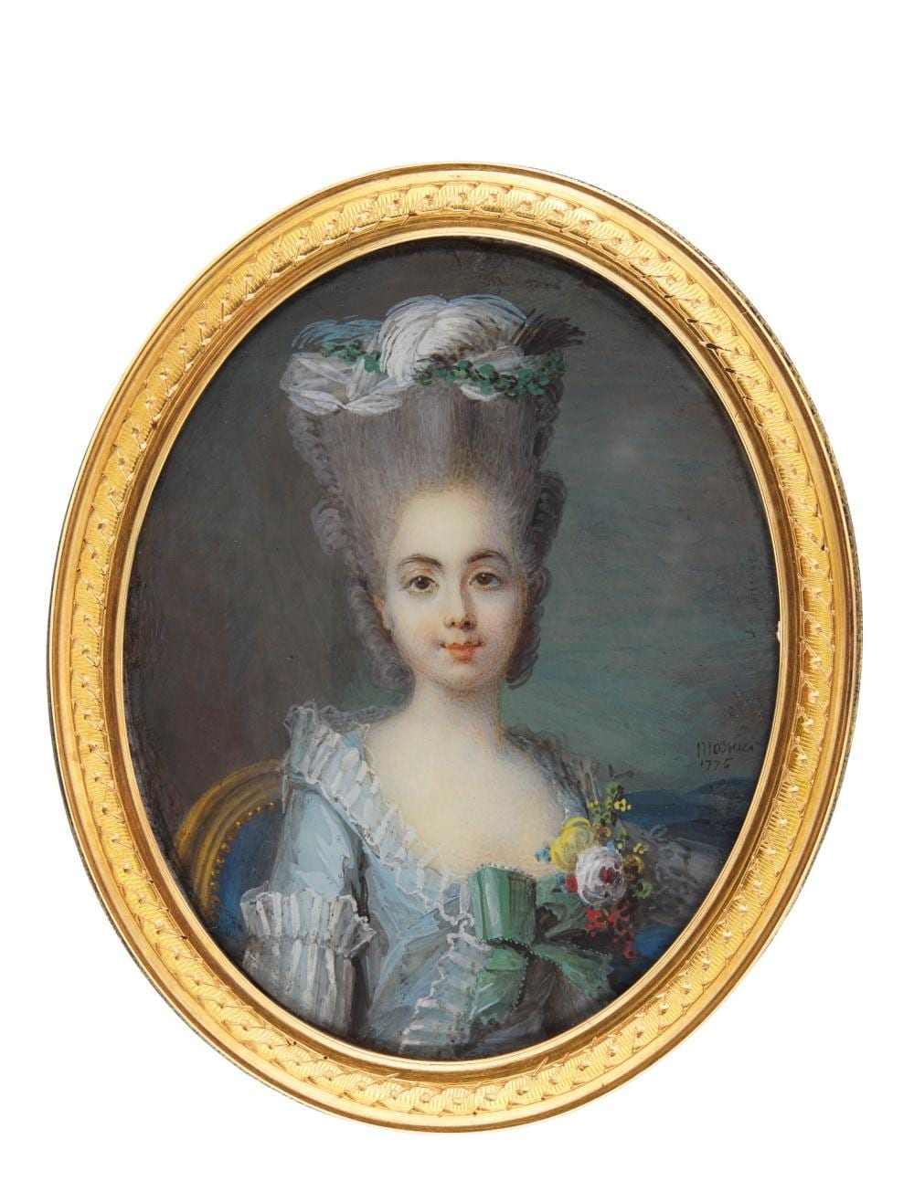 Jean Laurent Mosnier comparable auction result: jean laurent mosnier portrait of a lady
