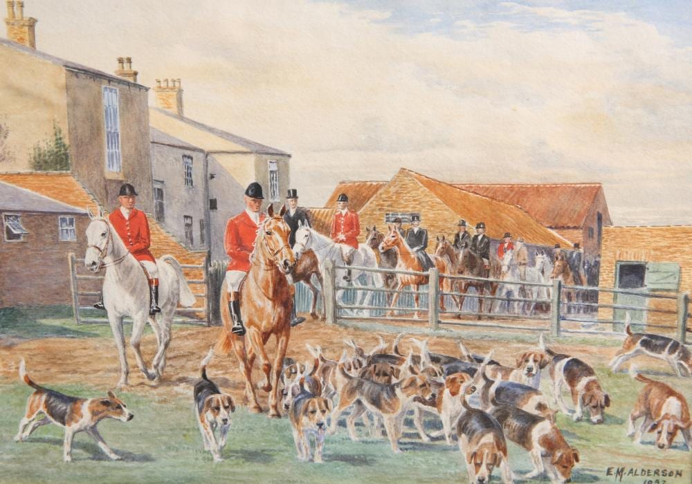 Elizabeth Mary Alderson comparable auction result: elizabeth mary alderson 1900 1988 the old home the hurworth hunt at
