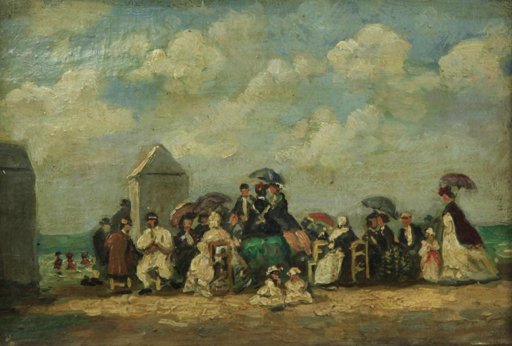 Painting, Follower of Eugene Boudin sold by Clars Auctions, lot 7310 — auction record photograph
