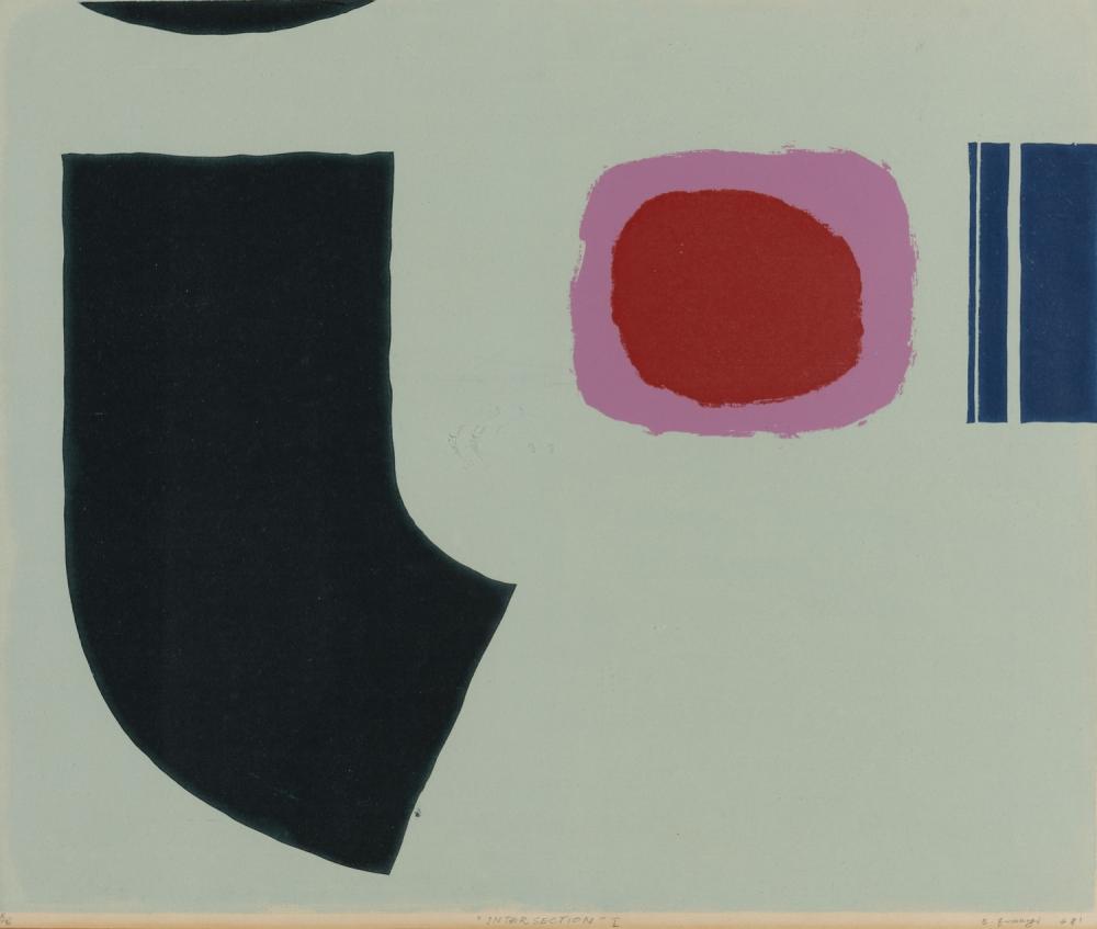 Bela Ivanyi comparable auction result: bela ivanyi hungarian australian born 1936 intersection i 1968 screenprint 5 5