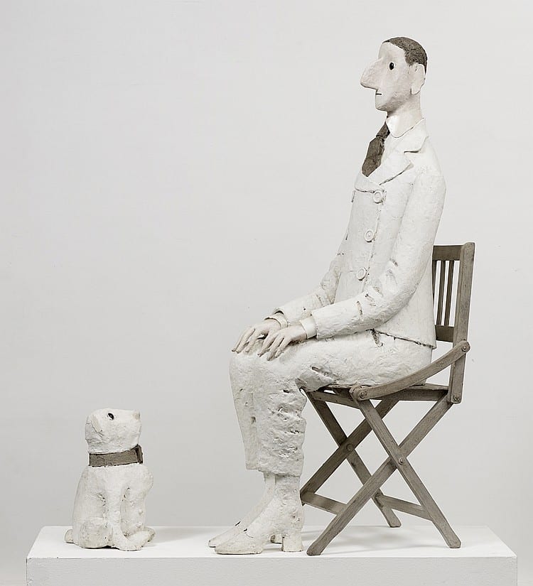 Chasse-Pot comparable auction result: jean jules chassepot paul rancillac dit 1933 2010 homme et chien 1998 2000