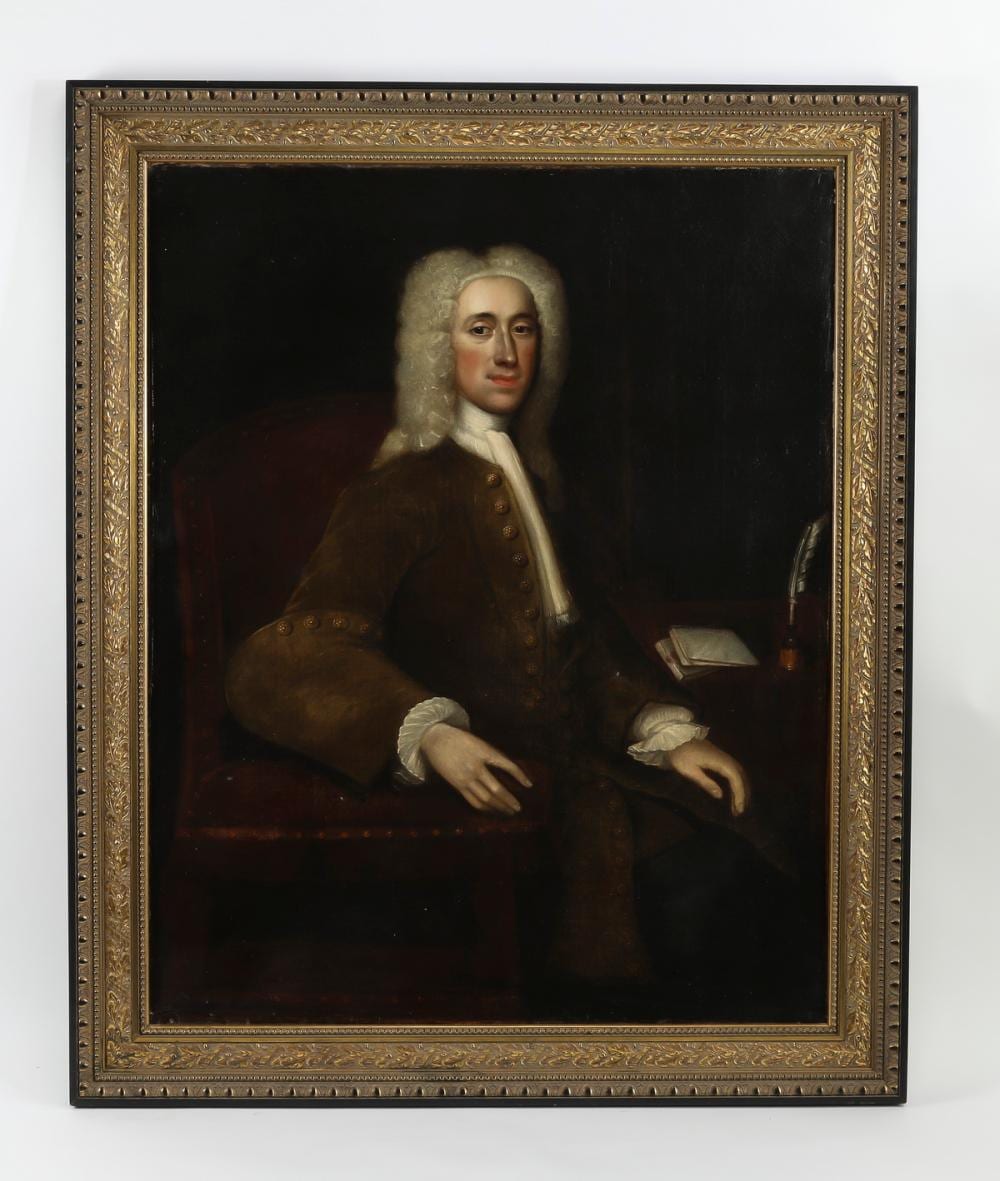 George Knapton comparable auction result: 18h c o c portrait of an english gentleman