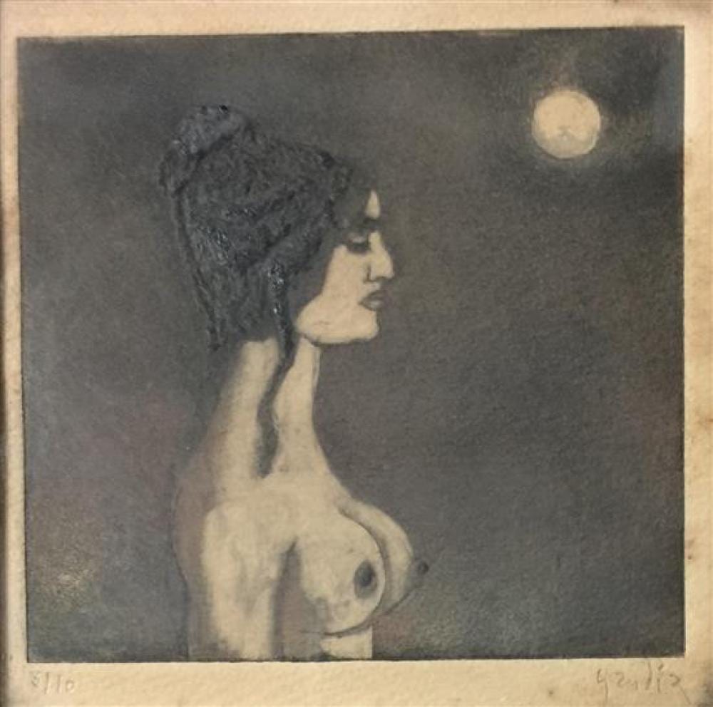 Vincente Gandia comparable auction result: vincente gandia 1935 2009 mexico torso side view etching aquatint ed 3 10