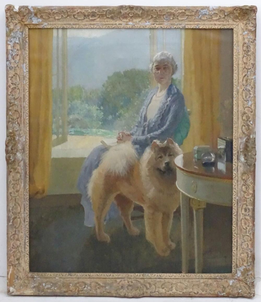 james durden 1878 1964 art deco oil on canvas portrait of woman with book sitting by a window a · Claydon Auctioneers · 2019-06-17 James Durden comparable auction result: james durden 1878 1964 art deco oil on canvas portrait of woman with book sitting by a window a