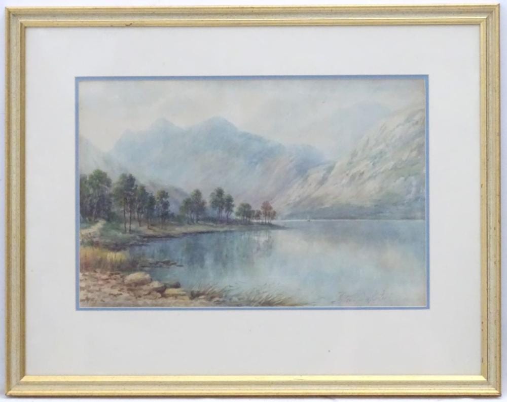 Albert Milton Drinkwater comparable auction result: albert milton drinkwater 1862 1923 watercolour a loch in the highlands signed lower right 11 5