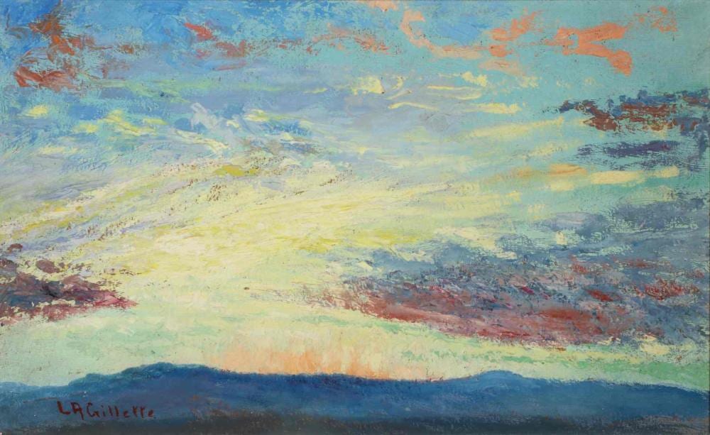 lester a gillette 1855 1940 oil on board · Dirk Soulis Auctions · 2019-06-21 Lester A. Gillette comparable auction result: lester a gillette 1855 1940 oil on board