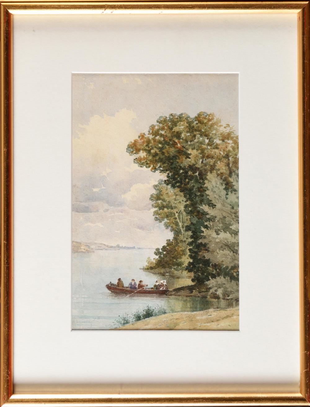 Maurice Dainville comparable auction result: maurice dainville 1856 1943 la balade en barque le chargement paire d aqu