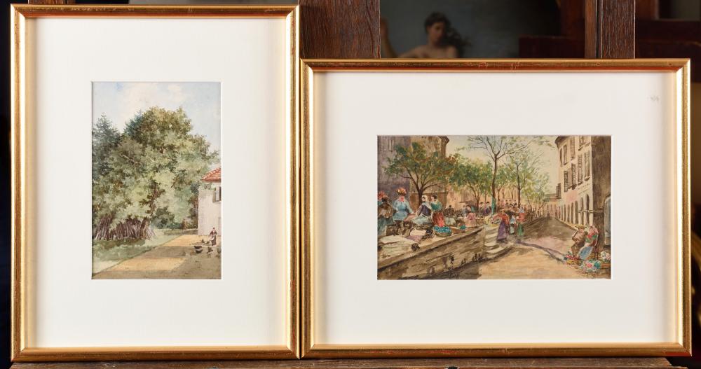 Maurice Dainville comparable auction result: maurice dainville 1856 1943 jour de march paysanne nourrissant les poul