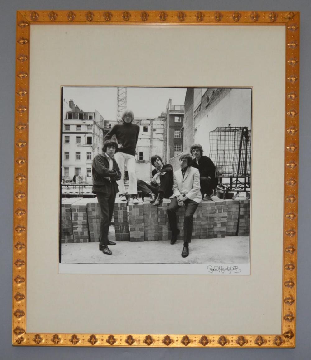 Gered Mankowitz comparable auction result: gered mankowitz signed rolling stones photograph