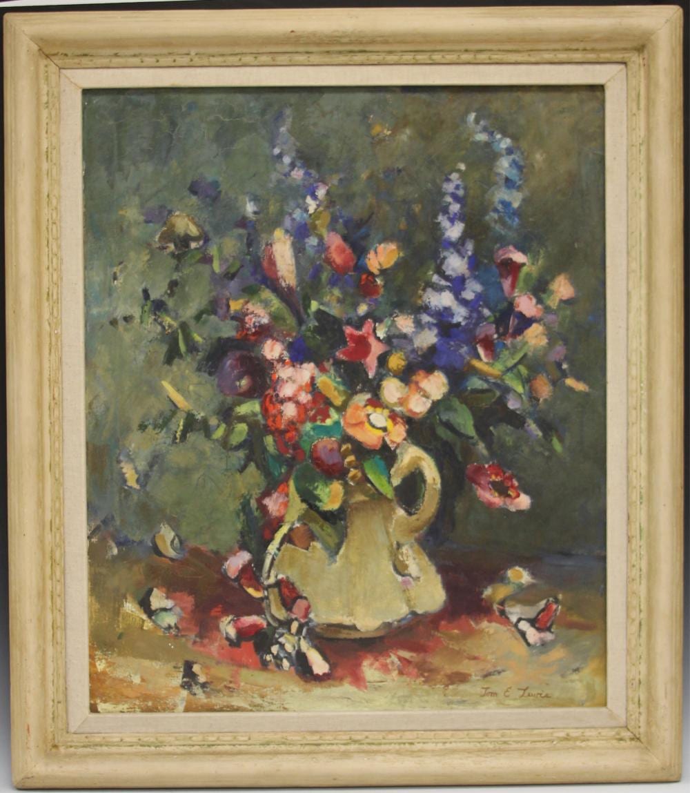 tom e lewis 1909 1979 oil on canvas still life · Robert Slawinski Auctioneers, Inc. · 2019-06-23 Tom E. Lewis comparable auction result: tom e lewis 1909 1979 oil on canvas still life