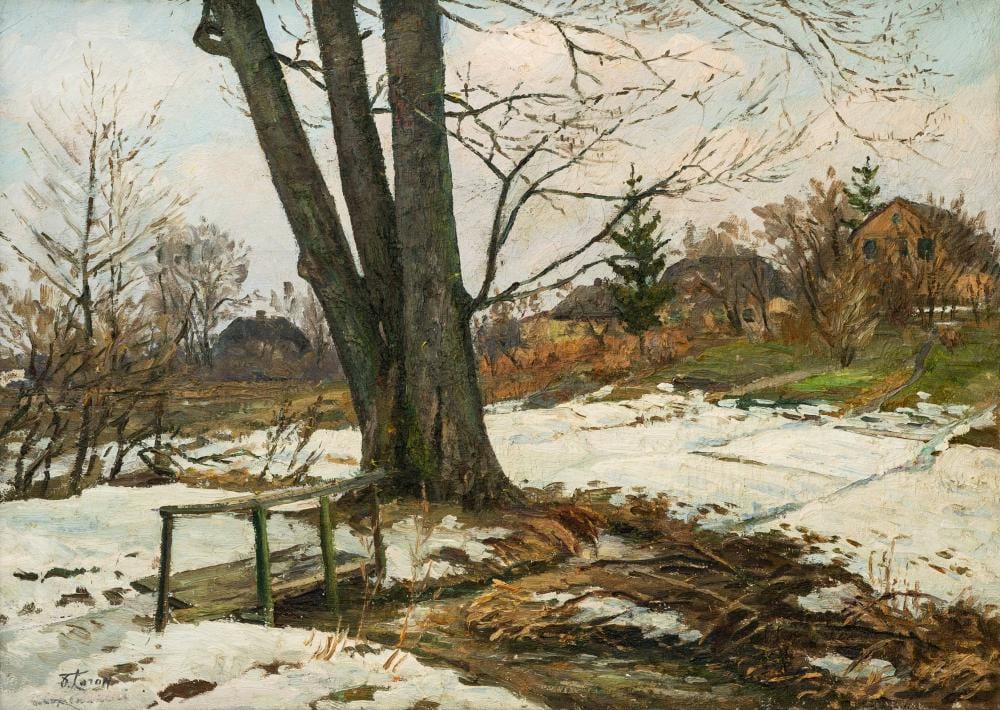 Rachel Kogan comparable auction result: rachel kogan russian 1912 1998 backyard in winter