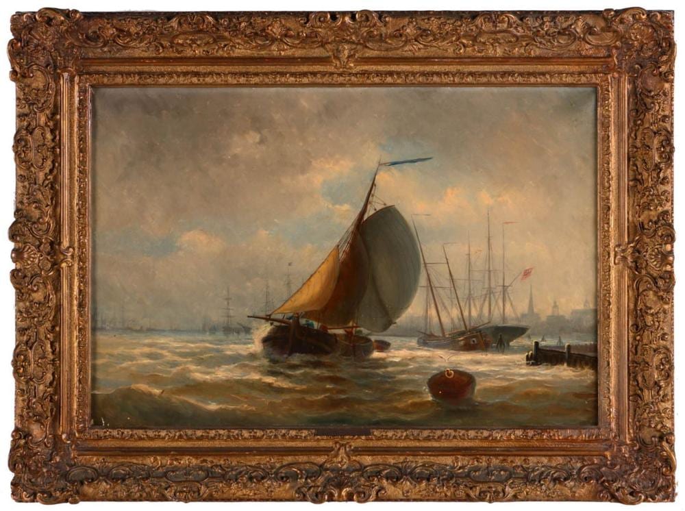 Johan Conrad Greive comparable auction result: johan conrad greive 1837 1891 seascape