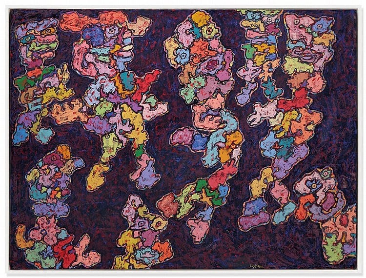 Jean Dubuffet (1901-1985) Cérémonie (Ceremony) oil on canvas 64 7/8 x 86 5/8in. (164.7 x 220cm.) comparable sale
