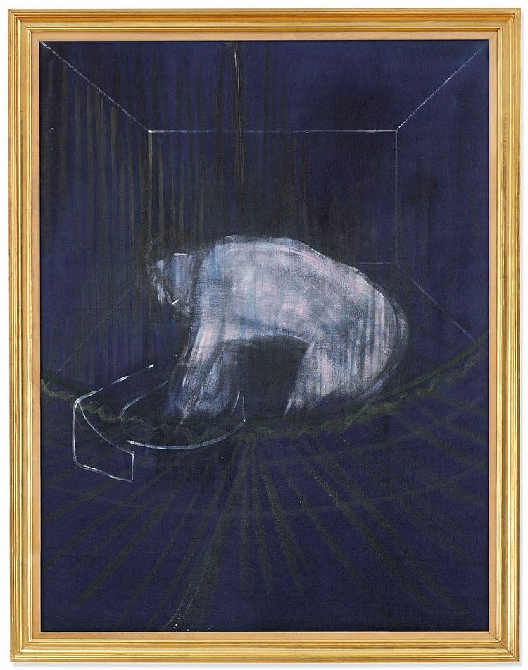 Francis Bacon (1909-1992) 'Man at a Washbasin' oil on canvas 59 7/8 x 45 5/8in. (152 x 116cm.) comparable sale