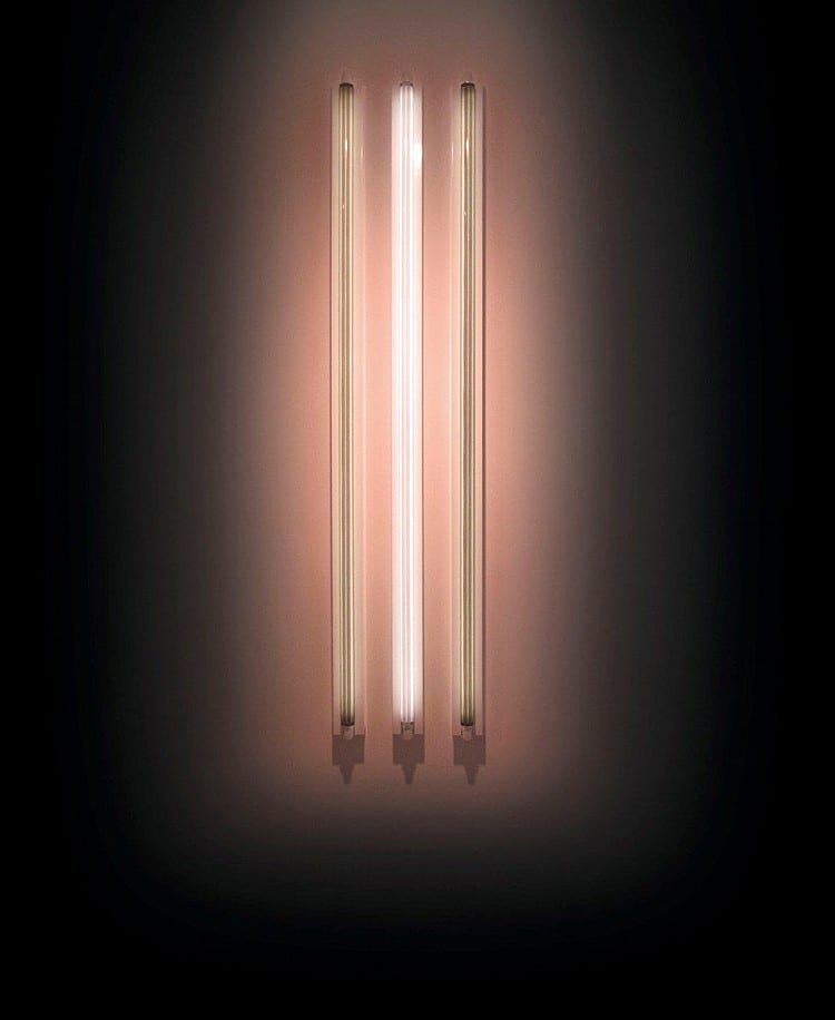 Robert Irwin comparable auction result: robert irwin b 1928 3 x 6 four fold brown and grey fluorescent light 72 x 16 x 4 in 182 9 x 41 3 x 11 4cm