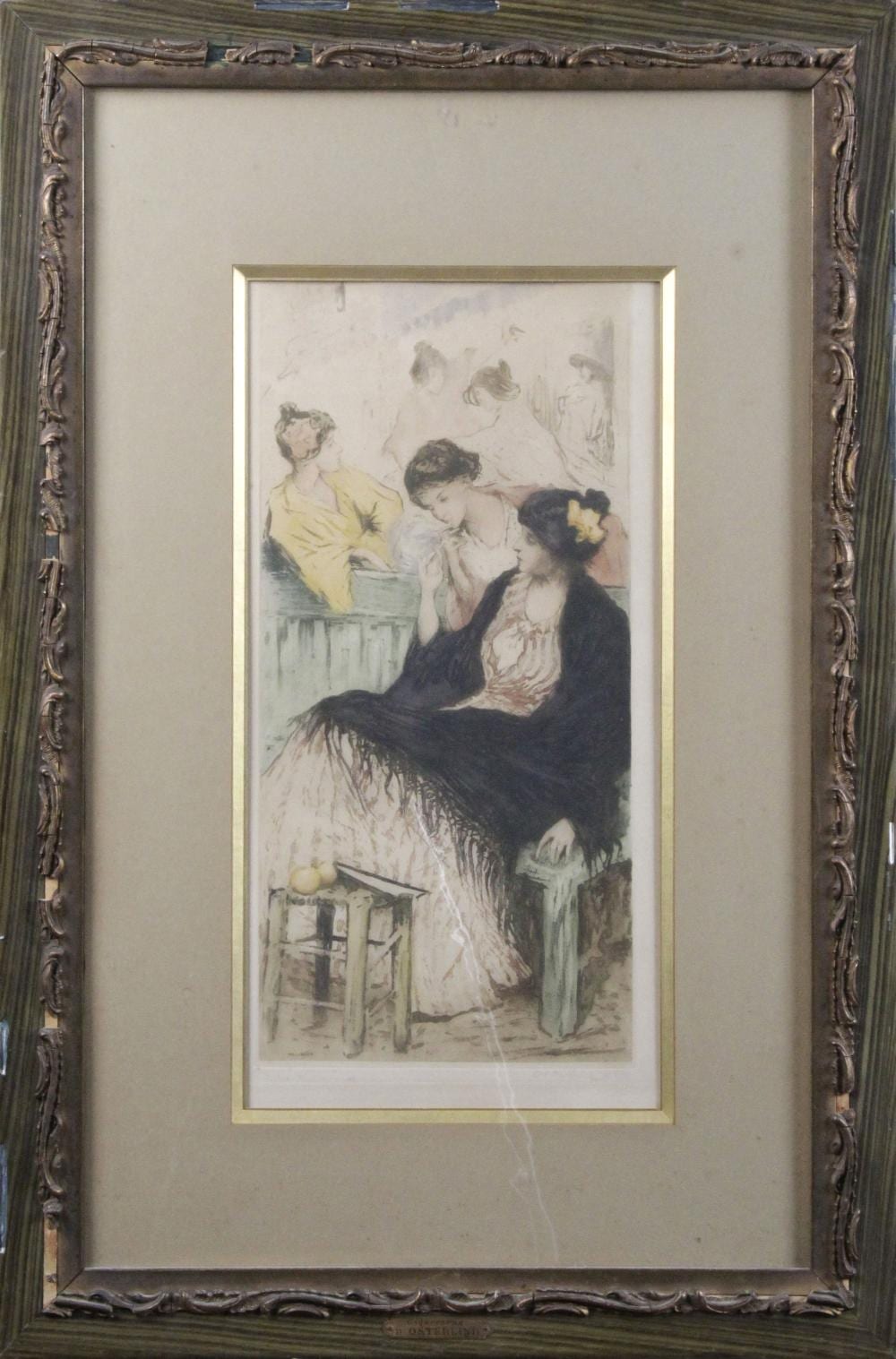 Allan Österlind comparable auction result: allan sterlind 1855 1938 les fumeuses aquatinte sign e en bas