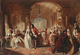 Abraham Solomon comparable auction result: abraham solomon british 1824 1862 the ball