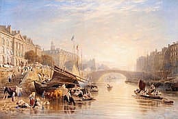 Frederick Nash comparable auction result: frederick nash lambeth 1782 1856 brighton nantes sur loire 20 x 30in 50 9 x 76 3cm sight